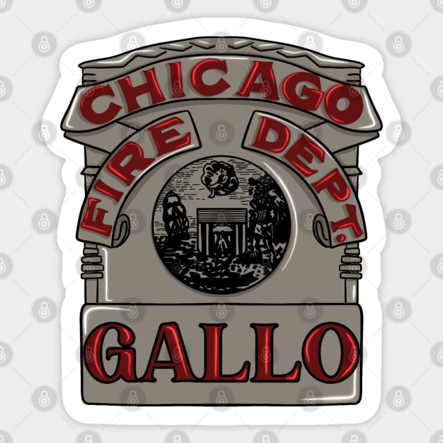 Blake Gallo | Chicago Fire Badge Sticker by icantdrawfaces